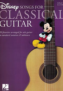 Disney Songs for Classical Guitar - 20 Songs for Guitar solo, sheet music