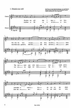 Dowland, John: A Pilgrimes Solace Teil 1, für Gesang und Gitarre aus der Reihe Sämtliche Lieder im Urtext, Noten Beispiel