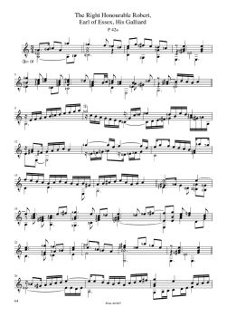 Dowland, John: Complete Lute Works Vol. 2 - Pavans and Galliards for Guitar solo, sheet music sample