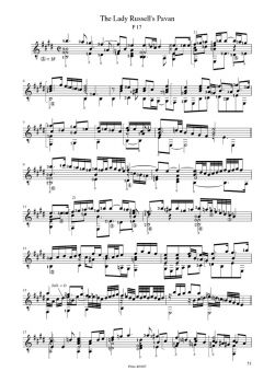 Dowland, John: Sämtliche Lautenwerke im Urtext Vol. 2 - Pavanen und Galliarden für Gitarre solo, Noten Beispiel