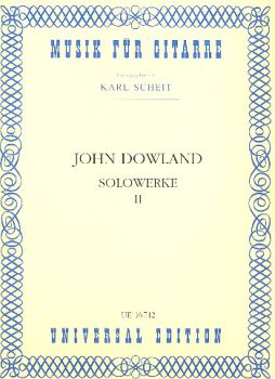 Dowland, John: Solowerke 2 für Gitarre, Karl Scheit Edition, Noten für Gitarre solo
