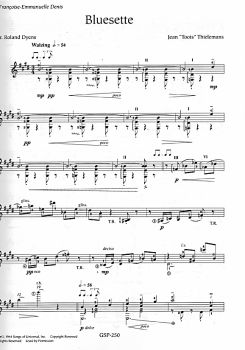Dyens, Roland: Night & Day, 10 Jazz Arrangements for guitar solo, sheet music sample
