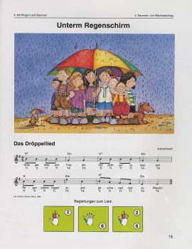Eickholt, Alfred, Kreidler, Dieter, Petzold, Barbara u.a.: Los Geht`s – Gitarrenschule für Kinder, Schülerheft, Beispielseite