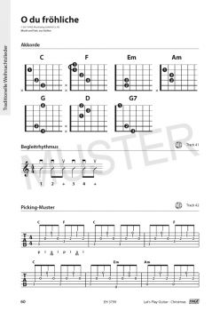 Let`s Play Guitar Christmas by Alexander Espinosa, Songbook for guitar sample