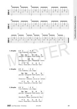 Let`s Play Guitar Christmas by Alexander Espinosa, Songbook for guitar sample