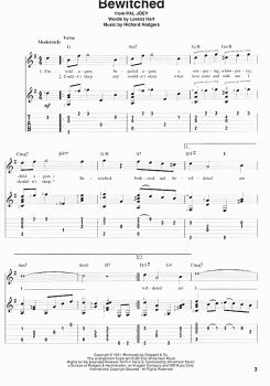 Fingerpicking Jazz Favorites for Fingerstyle Guitar solo, sheet music sample