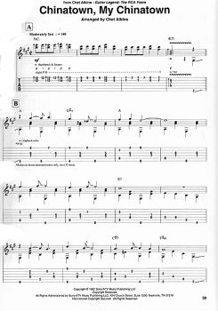 Flying Fingers, Fingerstyle Anthology for Guitar solo, sheet music sample