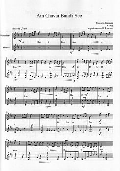 Frescura, Manuela: Namaste, 10 Duets for Mandolin and Guitar (Rhythm. ad lib), sheet music sample