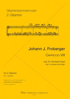 Froberger, Johann J.: Capriccio VIII, for 2 guitars, edited byTilman Hoppstock, sheet music
