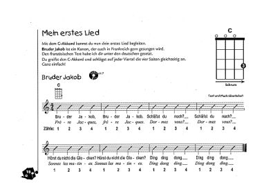 Pold, Tom: Garantiert Ukulele lernen für Kinder, Ukulelenschule, Noten Beispiel