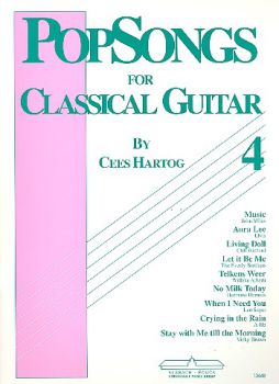 Hartog, Cees: Pop Songs for Classical Guitar Band 4, Noten für Gitarre solo
