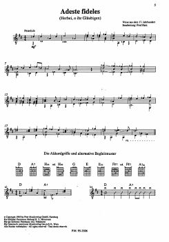 Harz, Fred: Guitar Christmas lights, sheet music sample