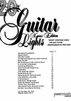 Harz, Fred: Guitar Christmas lights, sheet music content