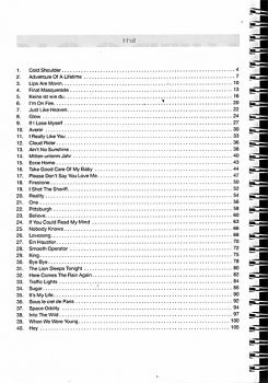 Hit Book Update - 80 Charthits for Guitar - Songbook content