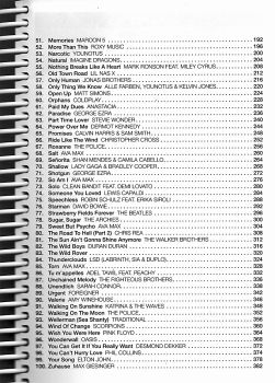 Hit Book 3 - 100 Charthits für Gitarre - Songbook, Liederbuch Inhalt