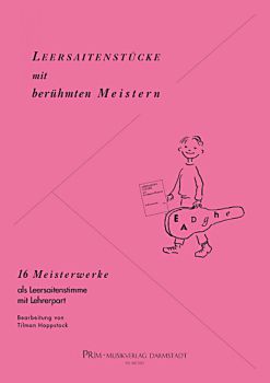 Hoppstock, Tilman: Leersaitenstücke mit berühmten Meistern, sehr leicht, Noten für Gitarre solo, mit Lehrerstimme