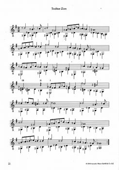 Hübner, Thomas und Steitz, Tilman: Mit der Gitarre durch die Weihnachtszeit, advanced Christmas Guitar Solos and Duets, sheet music sample