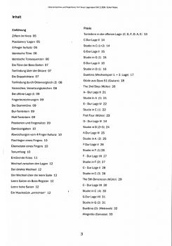 Im Fokus: Lagenspiel - Position Studies, Guitar Technique and Repertoire, sheet music content