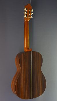 Classical guitar Juan Aguilera, model E-2, Spanish guitar with solid spruce top, back view