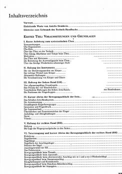 Käppel, Hubert: Die Technik der modernen Konzertgitarre - The Technique of Modern Classical Guitar, Technique Manual  content