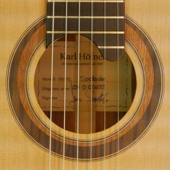 Preview: Karl Hofner, Sarabande Master Series, classical guitar, cedar, Santos rosewood, rosette, label