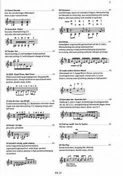 Kindle, Jürg: Fingerfood 1, 25 Studien für Mandoline, Noten Inhalt