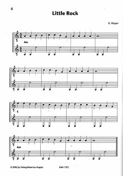 Kloyer, Gerhard: Fango Tango, very easy solos und duos for guitar, sheet music sample