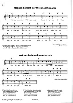 Kloyer, Gerhard: Lasst uns froh und munter sein, guitar sheet music sample