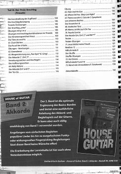 Koch-Darkow, Gerhard: House of Guitar, Die Gitarrenschule mit Rock- und Pop-Appeal, Band 1, Basics + audio Download Inhalt