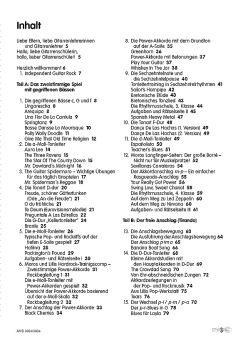 Koch-Darkow, Gerhard: Moro & Lilli Vol: 3, guitar method for children, content page 1