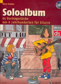 Kreidler, Dieter: Soloalbum, Stücke aus 6 Jahrhunderten für Gitarre solo, Noten