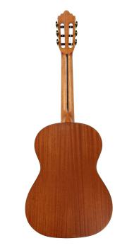 Preview: Children`s Guitar Lacuerda, model chica 58/2, ¾-guitar with 58 cm scale and solid spruce top, back view