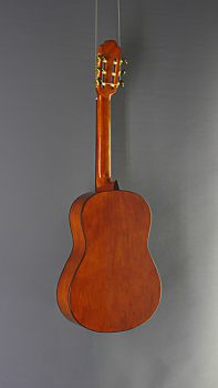 Children`s Guitar Lacuerda, model chica 58/2, ¾-guitar with 58 cm scale and solid cedar top, back view