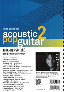 Langer, Michael: Acoustic Pop Guitar 2 - Gitarrenschule für Songbegleitung Inhalt