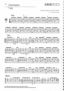 Langer, Michael: Acoustic Pop Guitar Solos Bd. 5 für Gitarre solo und Songbook für Begleitung, Noten und Tabulatur Beispiel