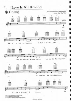 Langer, Michael: Acoustic Pop Guitar 1 - Gitarrenschule für Songbegleitung Noten Beispiel