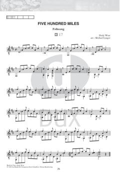 Preview: Saitenwege nach Nordamerika Vol.1 by Michael Langer, Fingerstyle for classical guitar solo, sheet music with online access, sample