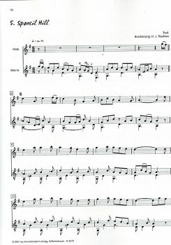 Teschner, Hans Joachim: Lanigan`s Ball, Irish Pieces for Flute and Guitar, sheet music sample