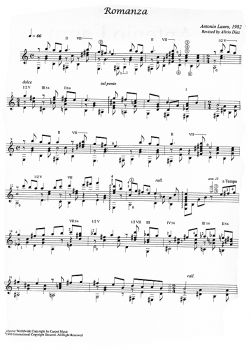 Lauro, Antonio: Works for Guitar Vol. 6 - Romanza, Nocturno, Oriente, sheet music sample