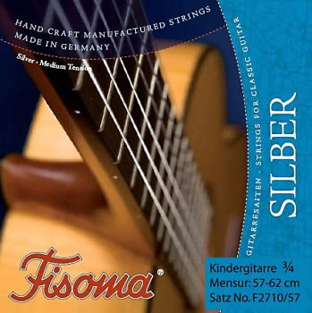 Saiten für Kindergitarre, Lenzner Fisoma, 3/4 oder 7/8- Gitarre, Mensur 57-62 cm
