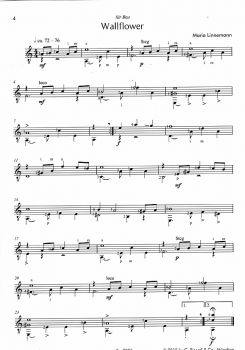 Linnemann; Maria. My Beautiful Country, pieces for solo guitar, sheet music sample