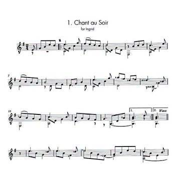 Linnemann, Maria: Songs from the Heart, Guitar solo, sheet music sample