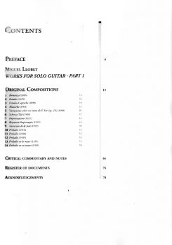 Llobet, Miguel: Complete Works for Solo Guitar Vol. 2: Original Compositions, sheet music content