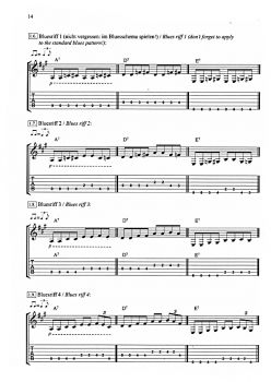 Luft, Volker: Blues Story, Fingerstyle Blues for Beginners, method, sheet music for guitar sample