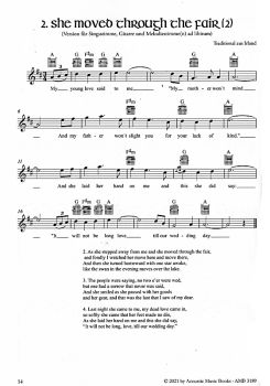 Luft, Volker: More Celtic Ballads for Guitar solo or Voice/ Melody Instrument in C and Guitar, sheet music sample