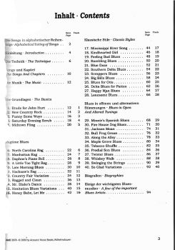 Mann, Woody: Blues Roots, Fingerstyle Blues Guitar, Method and Songbook, sheet music content