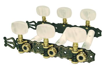 Machine Heads for classical guitar, black