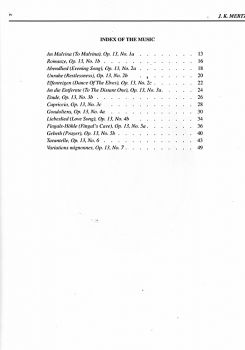 Mertz, Johann Kaspar: Guitar Works Vol. 3, Bardenklänge Hefte 1-7, Edition Simon Wynberg, Noten für Gitarre solo Inhalt