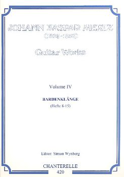 Mertz, Johann Kaspar: Guitar Works Vol. 4, Bardenklänge Hefte 8-15, Edition Simon Wynberg