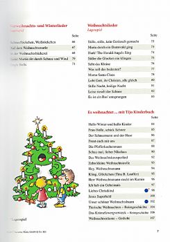Mikolai, Burkhard: Weihnachtslieder für Gitarre mit bunten Noten Inhalt